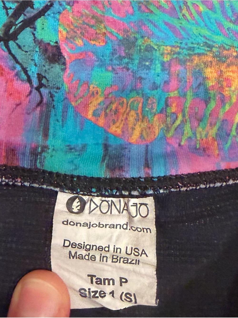 Lot of 2 Dona Jo multicolor abstract printed tennis skirts - size 1 small EUC - Picture 3 of 5